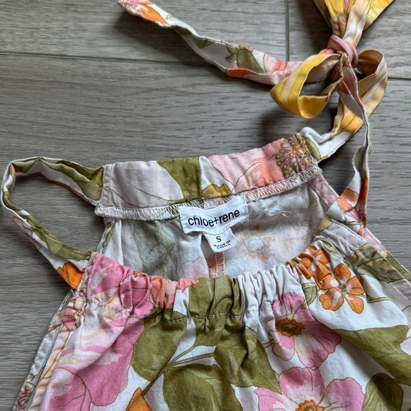 Chloe Rene Floral Tie Strap Dress - Picture 2 of 2